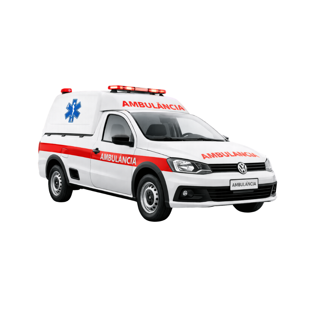 Ambulância Simples Remoção Volkswagen Saveiro 1.6 Flex Branca