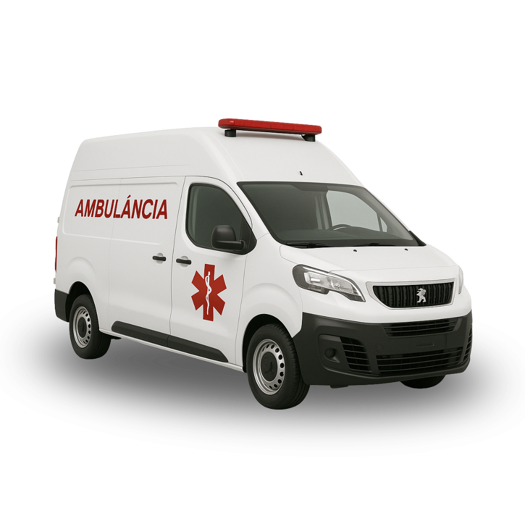 Ambulância Simples Remoção – Peugeot Expert Teto Alto, 0 km, Compartimento ≥ 7 m³
