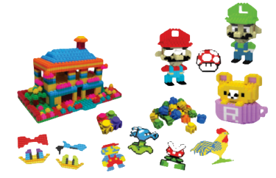 Kit cidade - 1000 peças em Polietileno