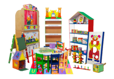 Brinquedoteca - Conjunto com 34 Itens Pedagógicos