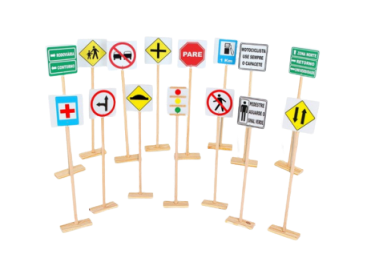 Kit Trânsito - 15 Peças em madeira e MDF