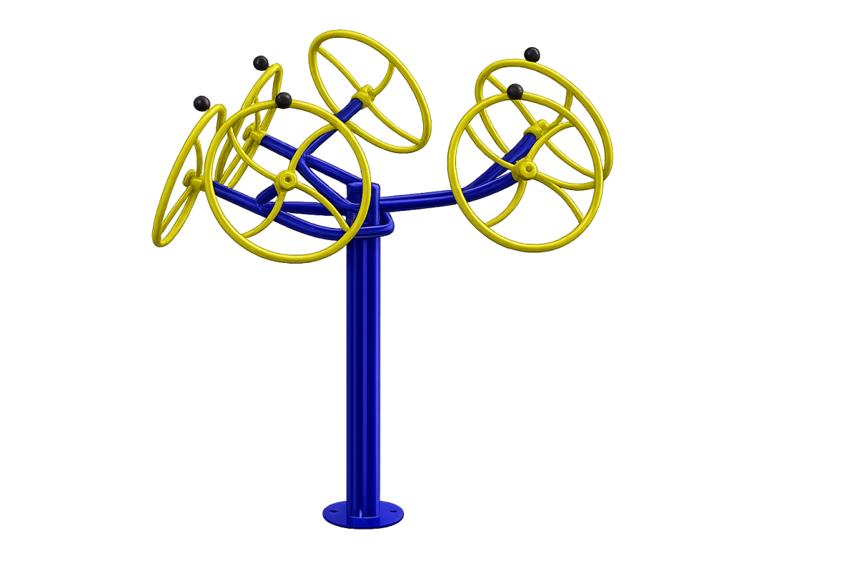 Volante de rotação diagonal Triplo Galvanizado a Fogo