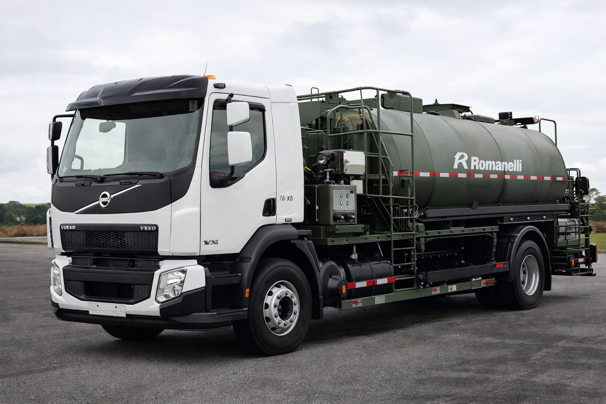 Caminhão Distribuidor de Asfalto 6.000L – Volvo VM 290 4x2 com Espargidor Romanelli