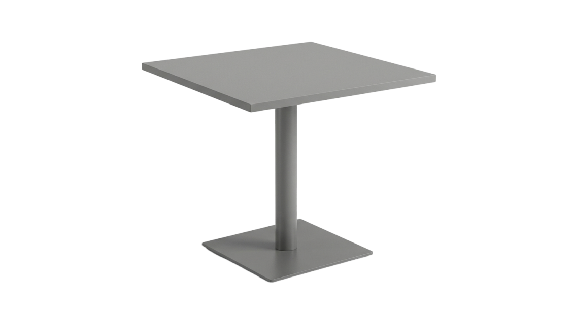 Mesa Quadrada Em Mdf Com Base Metálica