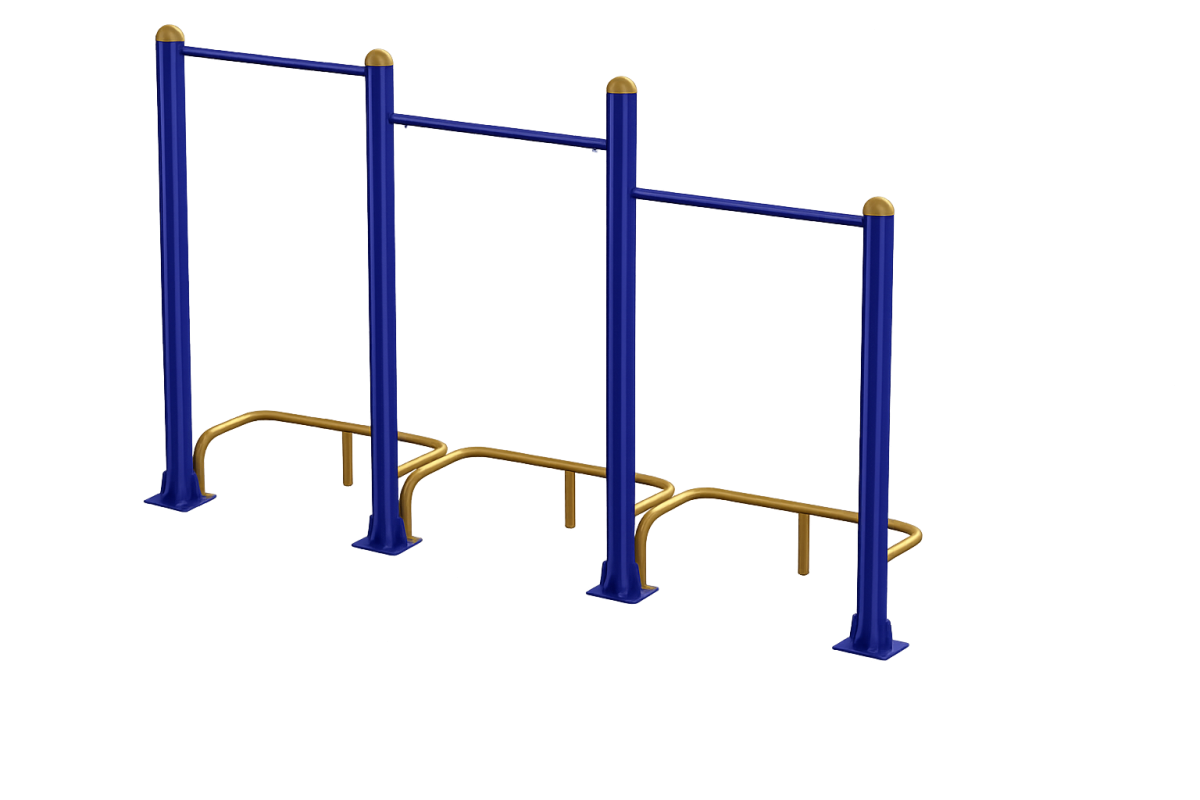 Barra 3 alturas ape galvanizado a fogo - Acessibilidade para cadeirantes
