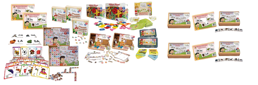 Kit Português - 70 unidades de Jogos de Alfabetização