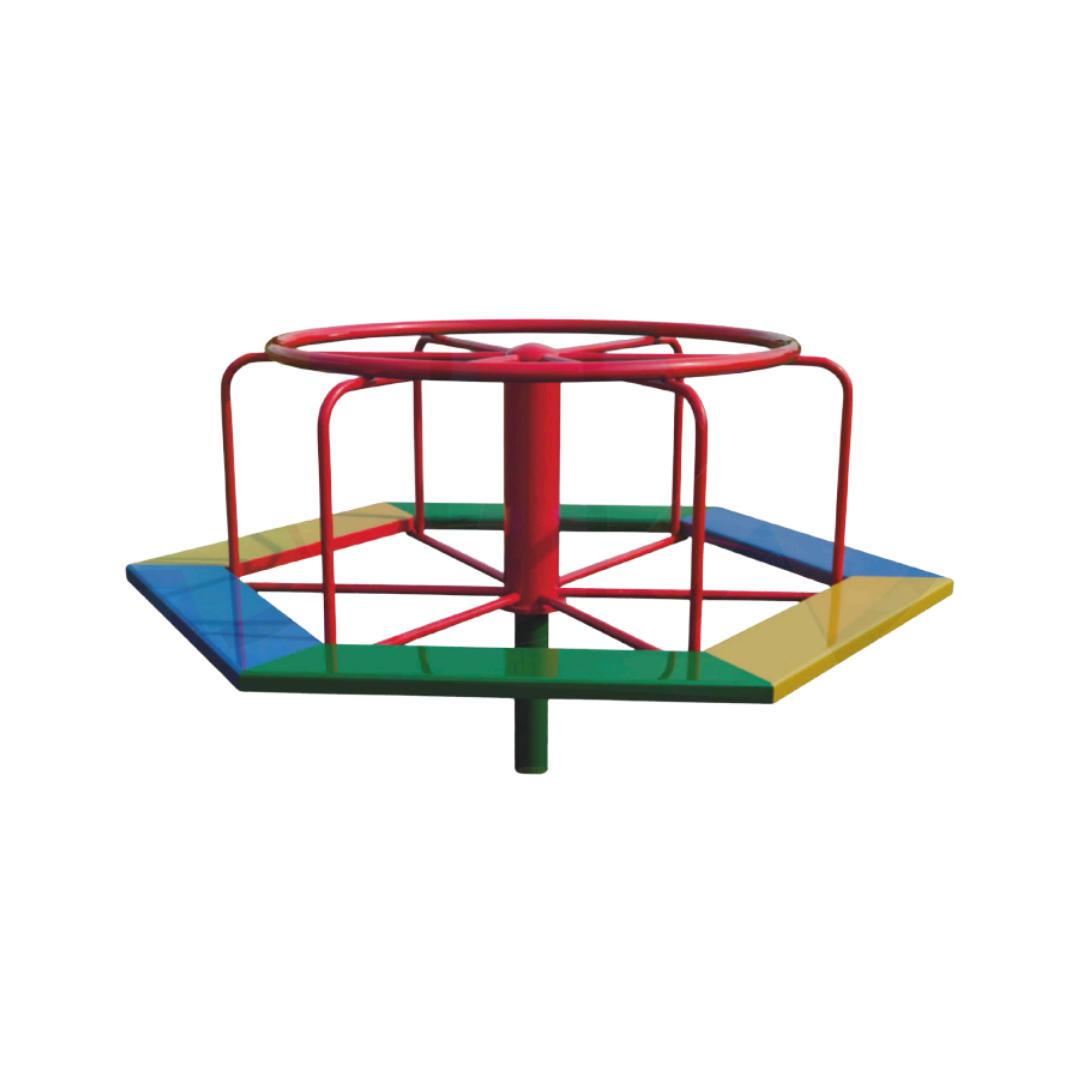 Gira-Gira Infantil Metálico com 8 Lugares – Carrossel para Playground (Modelo P-63)