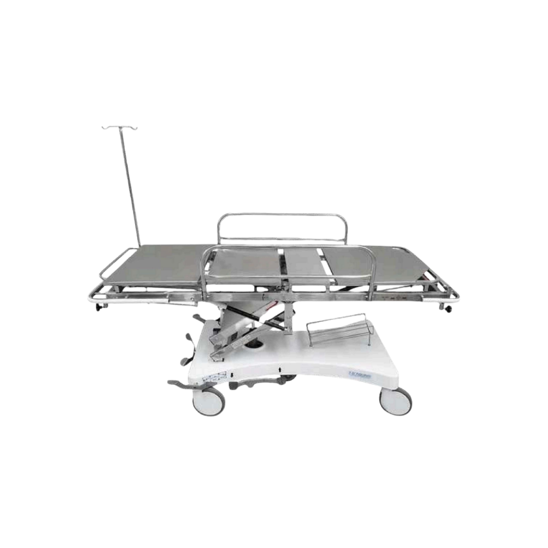 Carro Maca Hidráulico Leito Inox