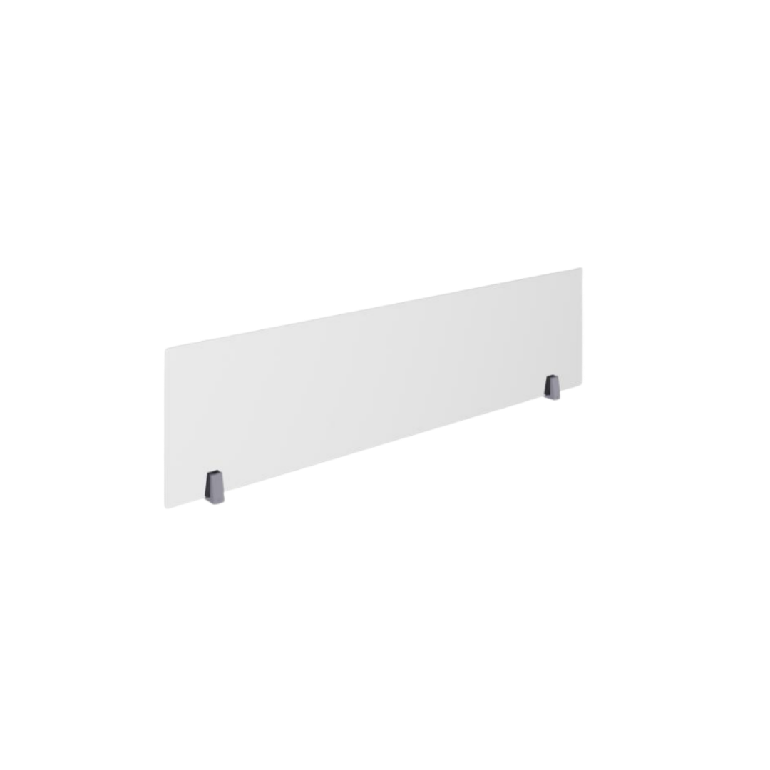 Biombo Para Mesa Em Vidro 1200x300x8mm Fumê Ou Incolor