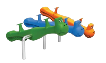 Kit Gangorras - Estrutura Central com 3 gangorras temáticas