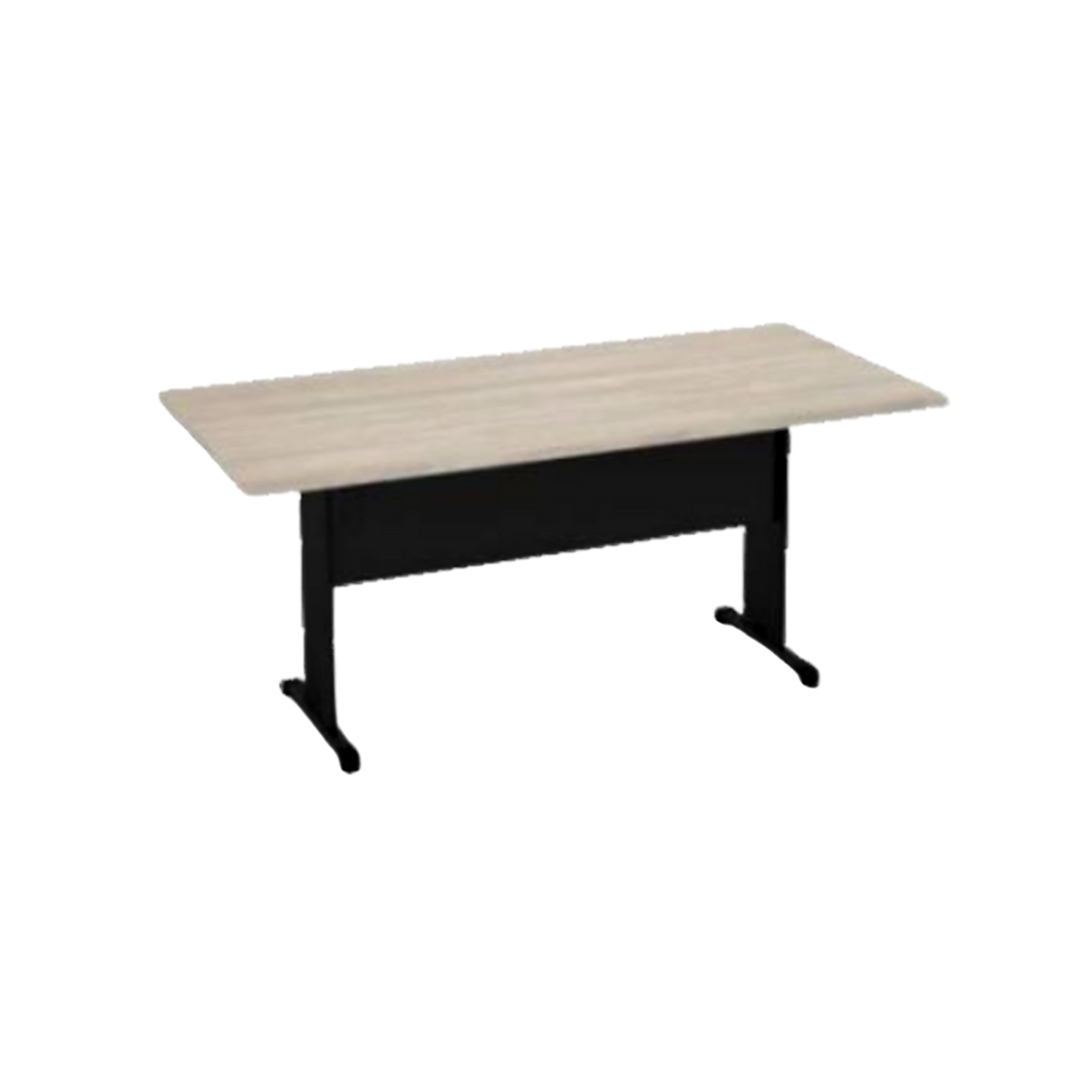 Mesa de Reunião Semi Oval com Caixa de Tomadas Integrada – Uso Institucional e Corporativo