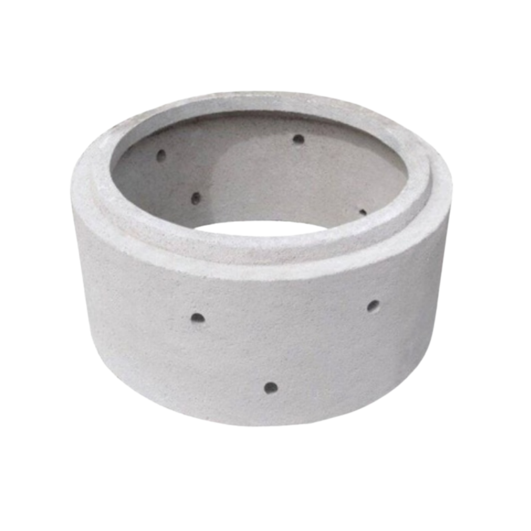 Brasibloco Anel De Concreto Armado Com Furos Para Sumidouro 100 X 50 Cm