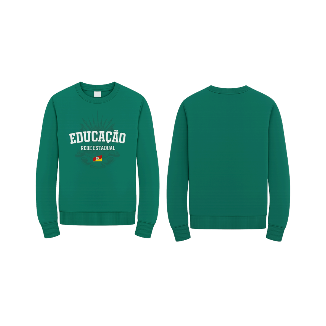 Blusão Escolar Unissex Em Moletom