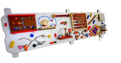 Painel Psicomotor em MDF 18mm - Educativo Sensorial