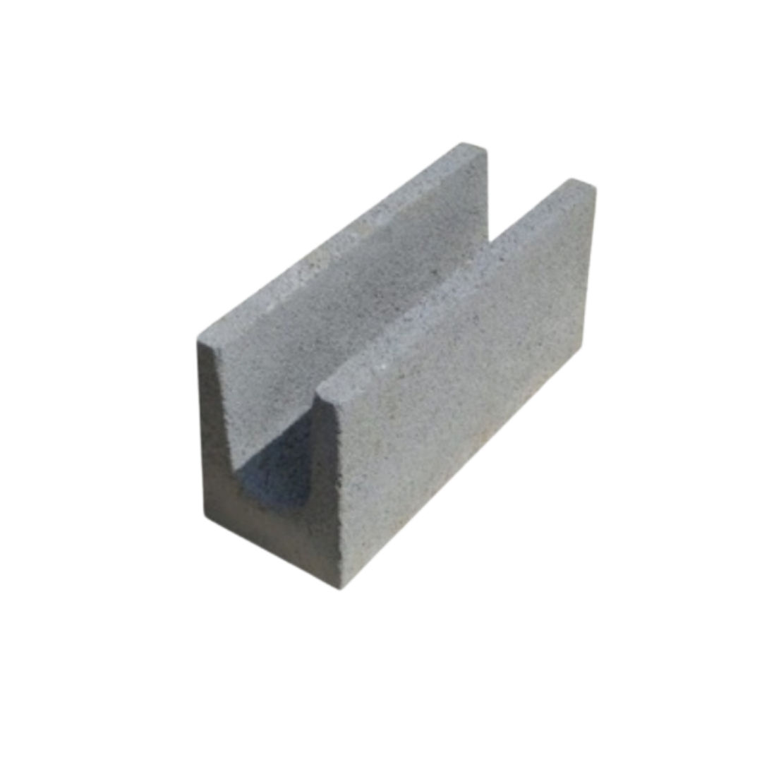 Brasibloco Canaleta De Concreto Estrutural 14 X 19 X 39 Cm