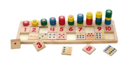 Ábaco de 1 a 10 - Educativo em MDF