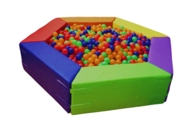 Cercadinho Espumado Infantil - 7 Peças com bolinhas