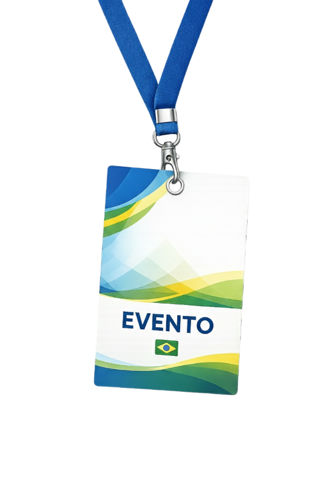 Credenciais para Eventos – Papel 300g com Cordão em Tecido