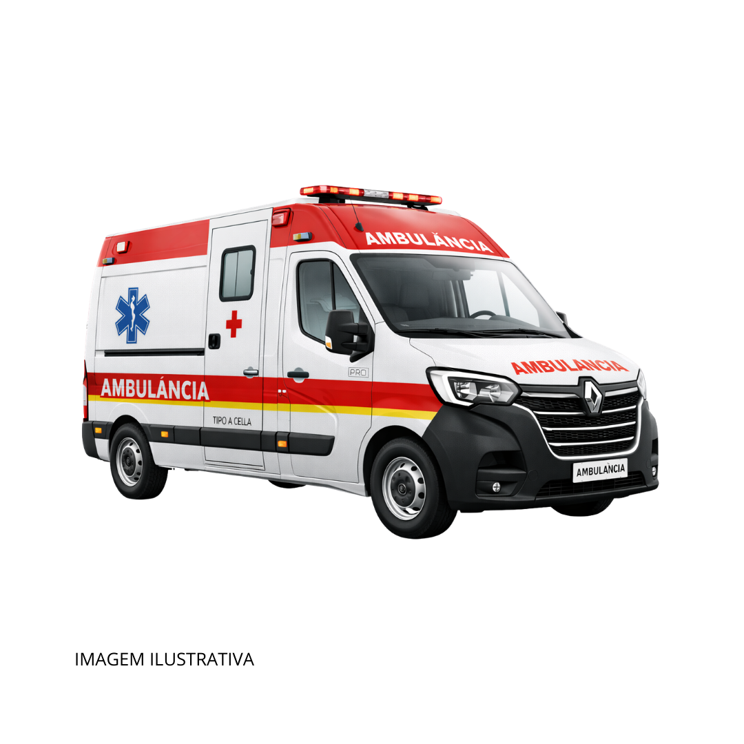 Ambulância Grande Porte Tipo A Cela Renault Master L1H1 Pro