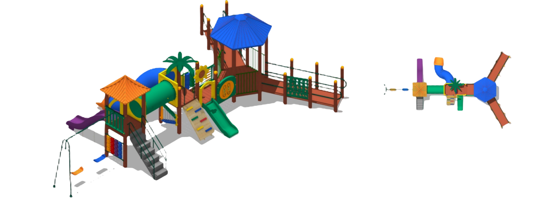 Circuito de atividades de 8 - Playground Modular Acessível e Multifuncional